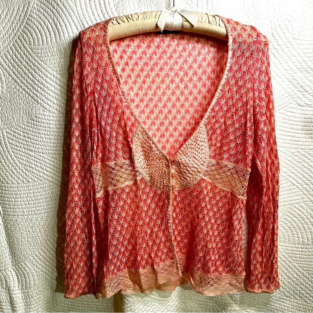 Missoni crochet cardigan 46 L